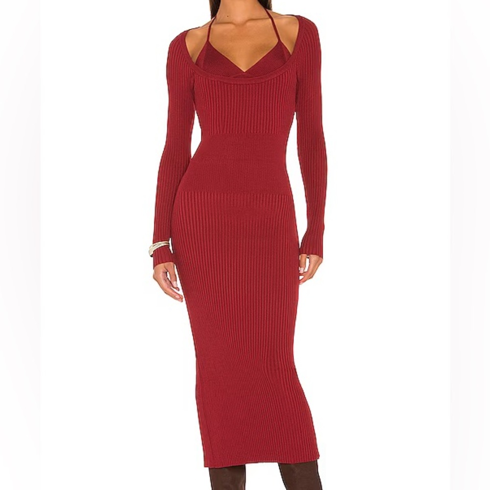 Jonathan Simkhai Liza Ribbed Knit Sweater Dress NWT Size Small